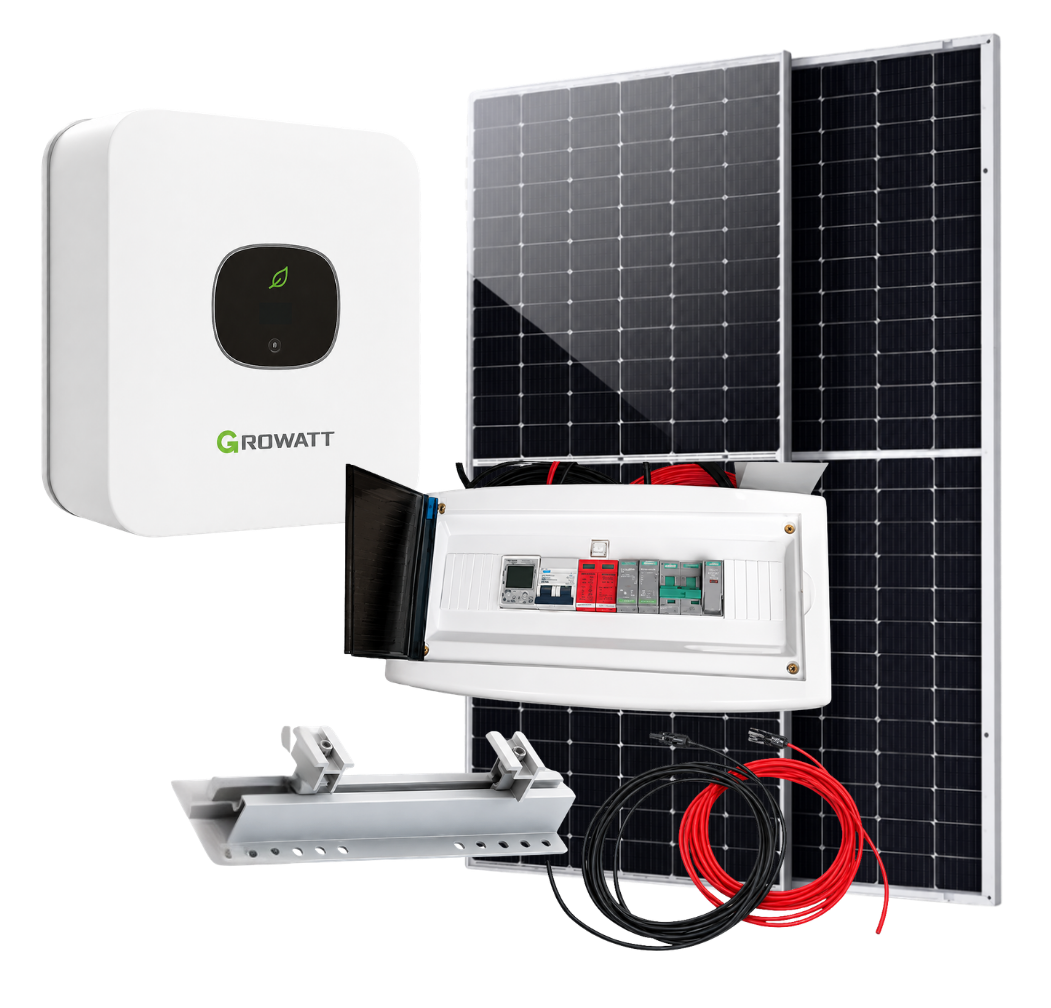 KIT SOLAR ON GRID mono. 2000W con 4 paneles. AHORRÁ HASTA 400kWh mensuales.